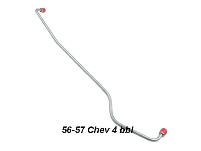 56-57 Chev v8 4 BBL Fuel Line - Pump to Carb